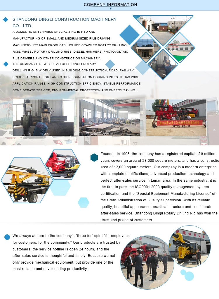 Hydraulic Rock Rotary Drilling Machine for Stone Quarry Plant