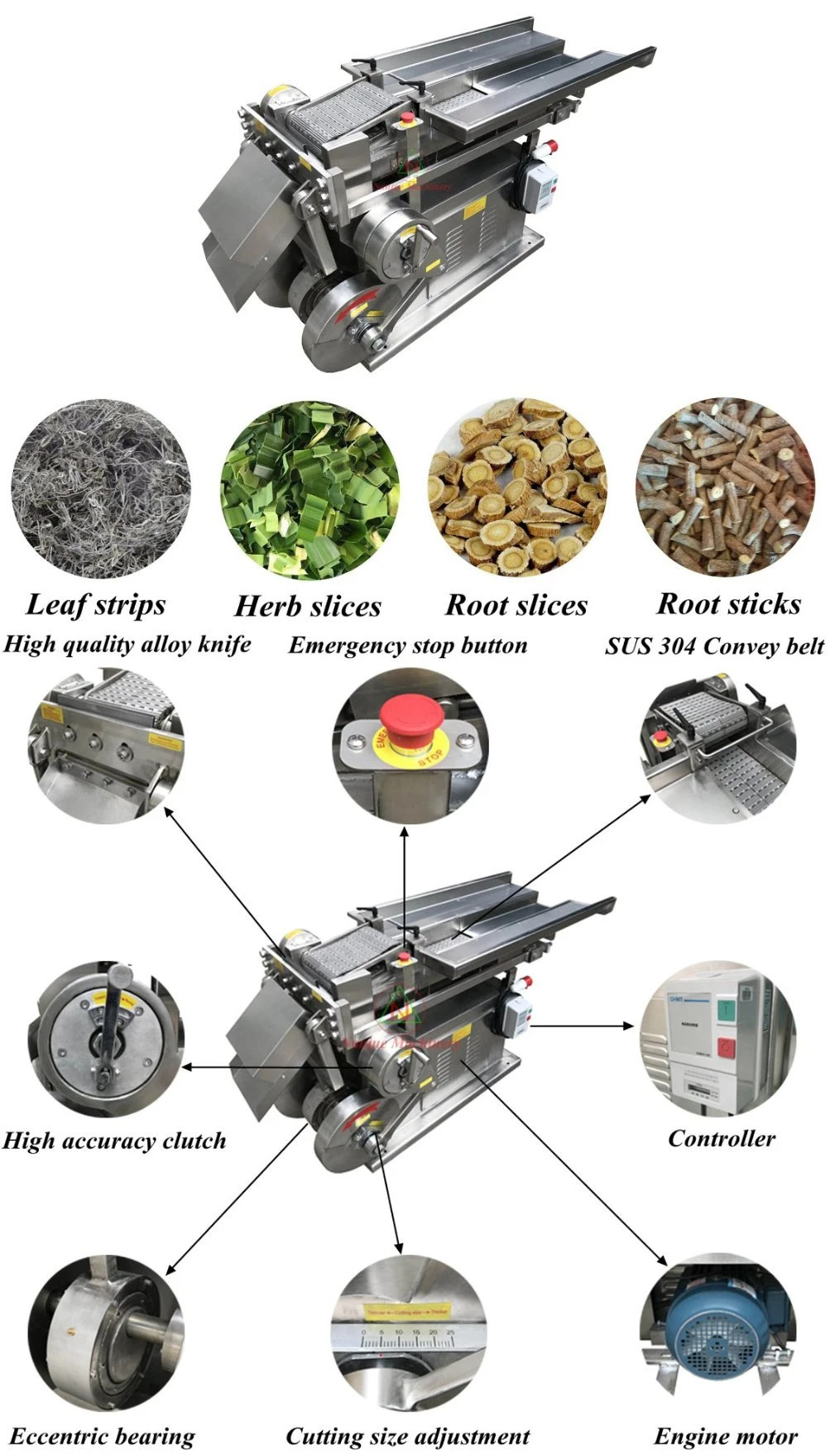 Professional Herb Cutting Machine for Shisha Aromatic Herb Tea Leaf Lemongrass Licorice Root Cutter Machines