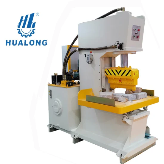 Hualong Factory Price Stone Splitter Guillotine Hydraulic Stone Splitting Cutting Machine for Curb Kerb Stone Marble Granite Paving Stone Wall Stone